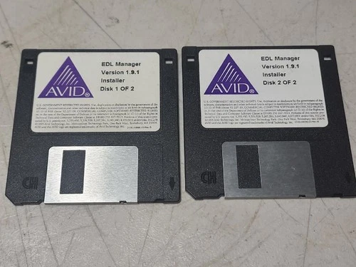 AVID EDL Manager Version 1.9.1 Installer Disk 1 & 2