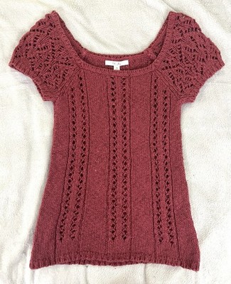 Old Navy Y2K Flirty Open Stitch Summery Sz M See Thru Boho Cottagecore Festival