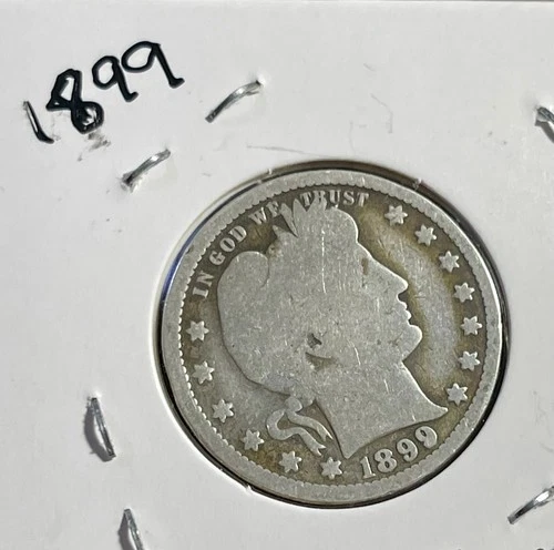 1899-P Barber Quarter  90% Silver. #1626