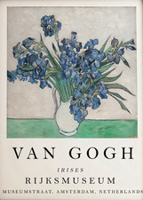 Large size Van Gogh Irises  Print A4 to A0, Van Gogh  Exhibition Print