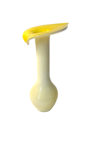 *Vintage Jack in the Pulpit Hand Blown Art Glass Vase 7.5" - Picture 2 of 8