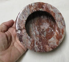 Italian Marble ASHTRAY Massa Carrara Marble vtg 1970s SERGIO ASTI genuine stone