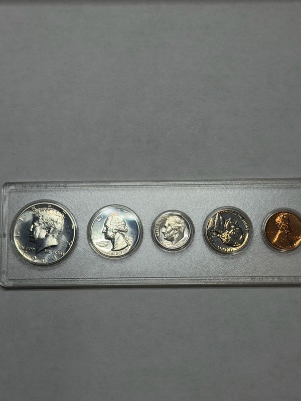 1964 U.S. Mint Set 90% Silver Kennedy/Quarter/Dime