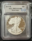 2011-W American Silver Eagle Proof 🇺🇸 ICG PR70 DCAM 🇺🇸