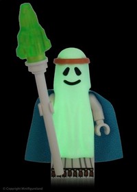 LEGO Movie Minifigure  Vitruvius Ghost Shroud 70818 Glow in Dark
