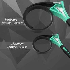 ValueMax 2PCS Strap Wrench Set Max Diameter 4" & 6" Adjustable Oil Filter Wrench