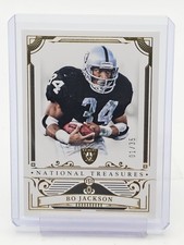 BO JACKSON 2025 NATIONAL TREASURES FOOTBALL GOLD #53 /35 LA RAIDERS Q6638