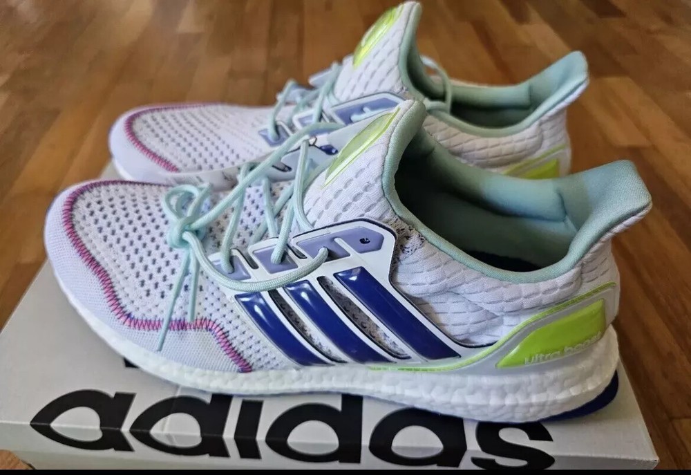 adidas Ultra Boost 1.0 Cloud White Lucid Blue Lucid Lemon ID0145 Men's Neon