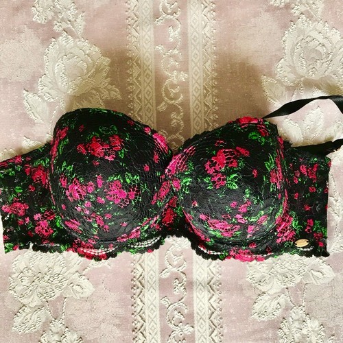 Betsey Johnson Lace Floral Push-Up Bra - Picture 3 of 7
