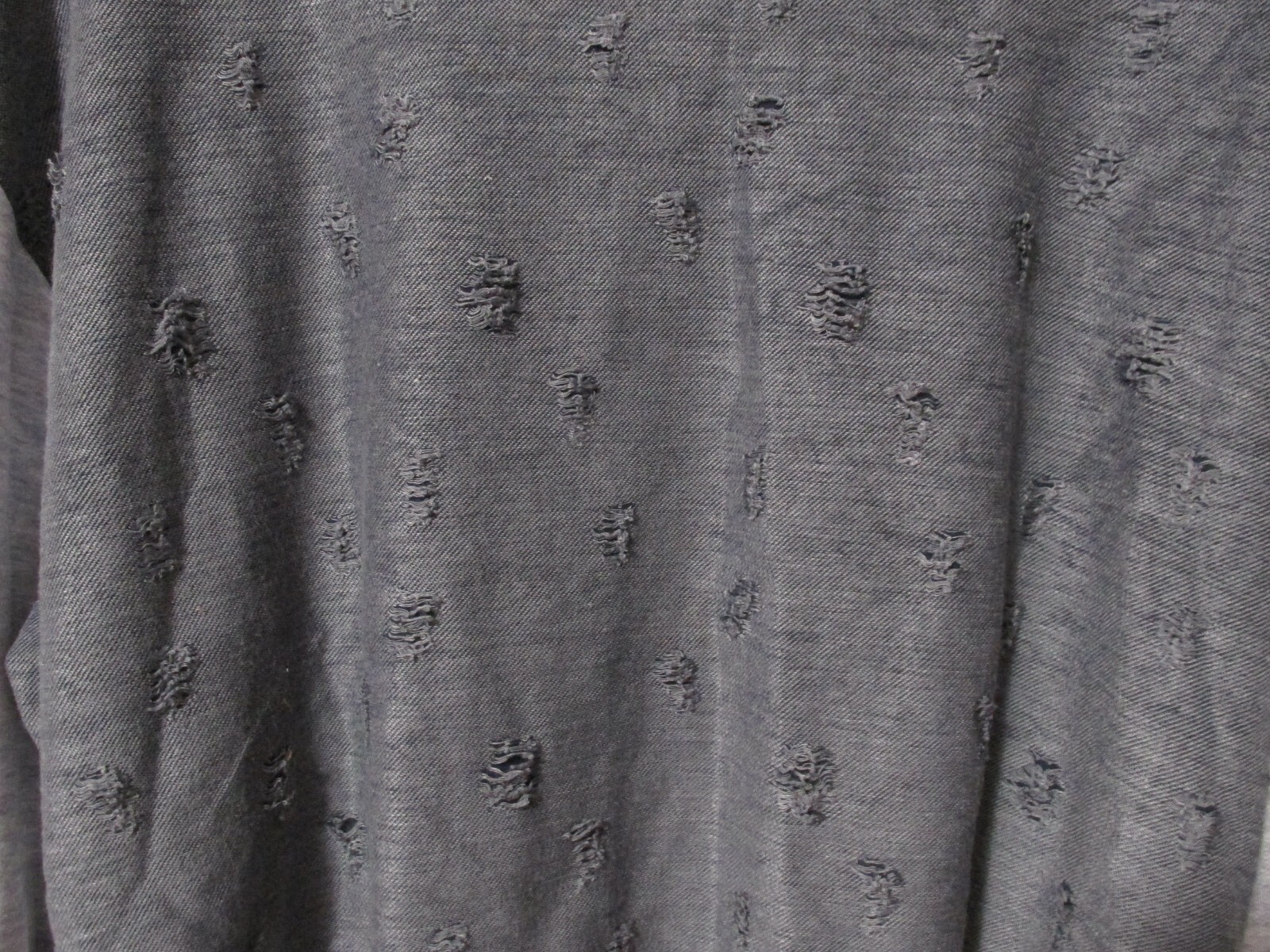 Women's Miroh Distressed Super Lightweight Cropped Hooded Top Gray