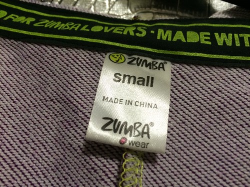 ZUMBA lila Poncho & sportliche Strick Jogginghose Gr. S - Bild 7 von 8