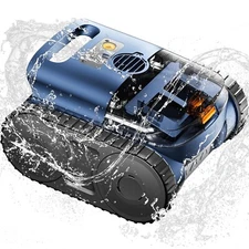 Cordless Robotic Pool Cleaner Pool Vacuum for Inground Pools Wall&Floor Cleaning