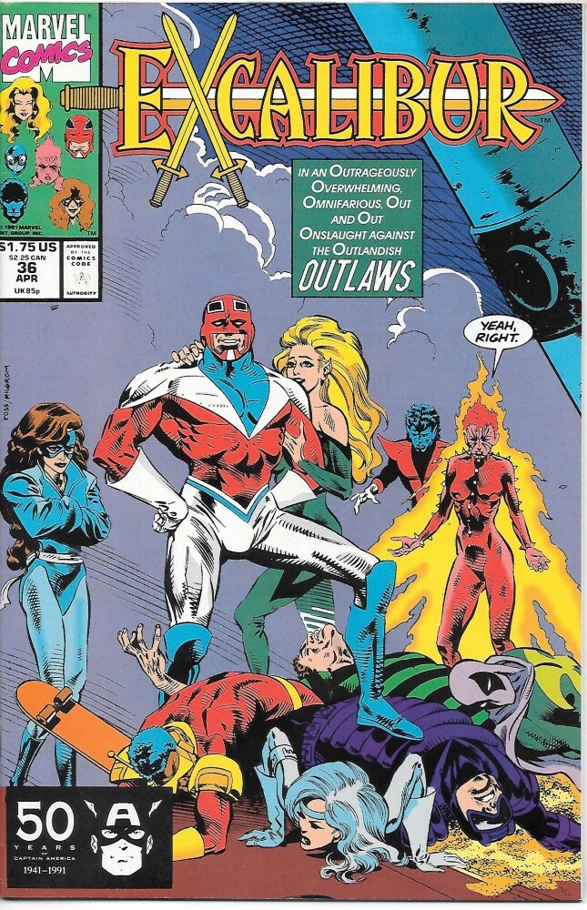 Excalibur Comic Book #36 Marvel Comics 1991 VERY HIGH GRADE