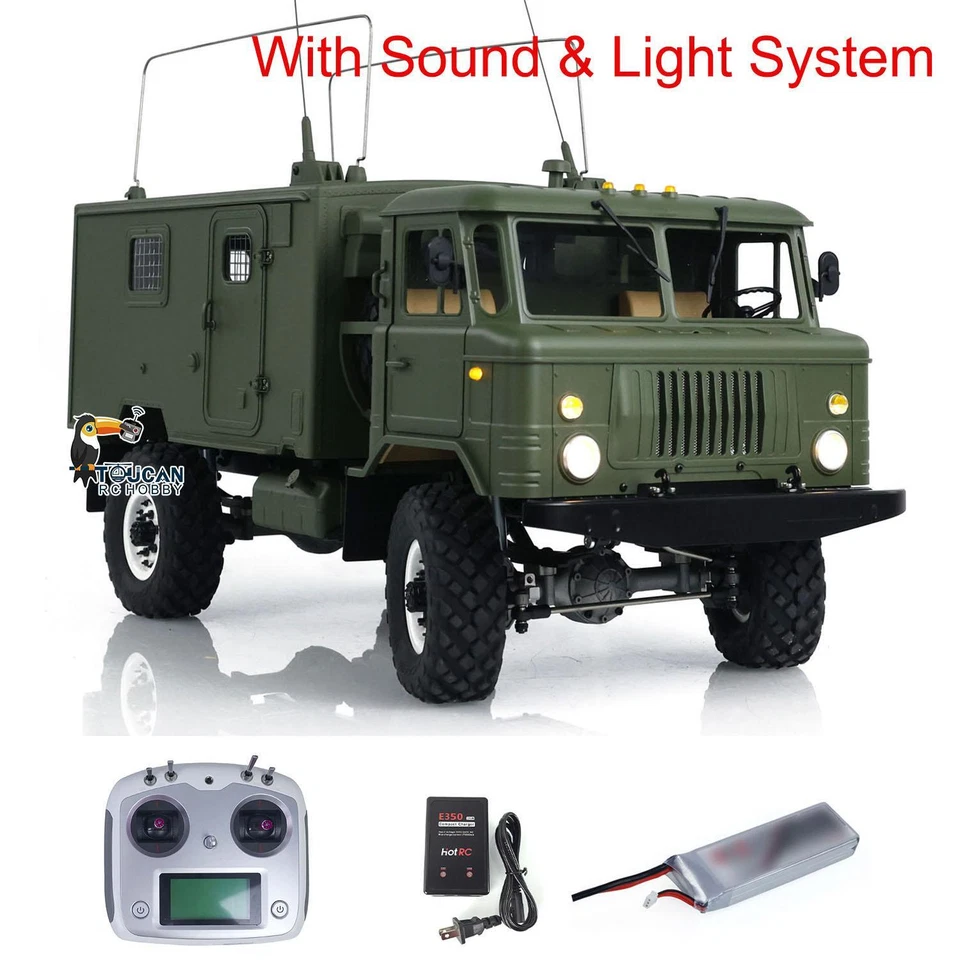I6S CROSS RC 1/10 Scale GC4M RTR Assembled Military Command Truck Light Smoke - Image 2 of 4