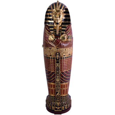 Ägypten Ägyptischer Sarkophag Regal Schrank Figur Tutanchamun Möbel Deko Statue