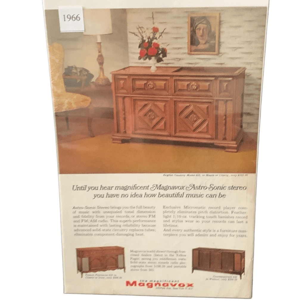 Vintage 1966 Magnavox Astro Sonic Stereo Ad Advertisment | eBay