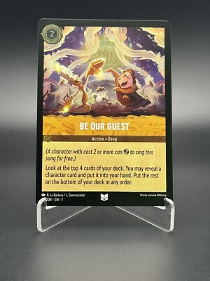 【残り1点】foil BE OUR GUEST 25/204 JA-1 Be Our Guest 25/204 Cold Foil - The First Chapter - Lorcana TCG | eBay
