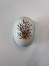 RINGTONS TEA EGG SHAPED TRINKET BOX - PALISSY - ROYAL WORCESTER 