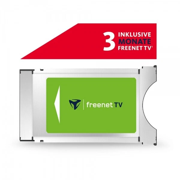 FREENET TV CI+ Module 3 Mois DVB-T2 HD Réception HDTV Satellites CI Plus