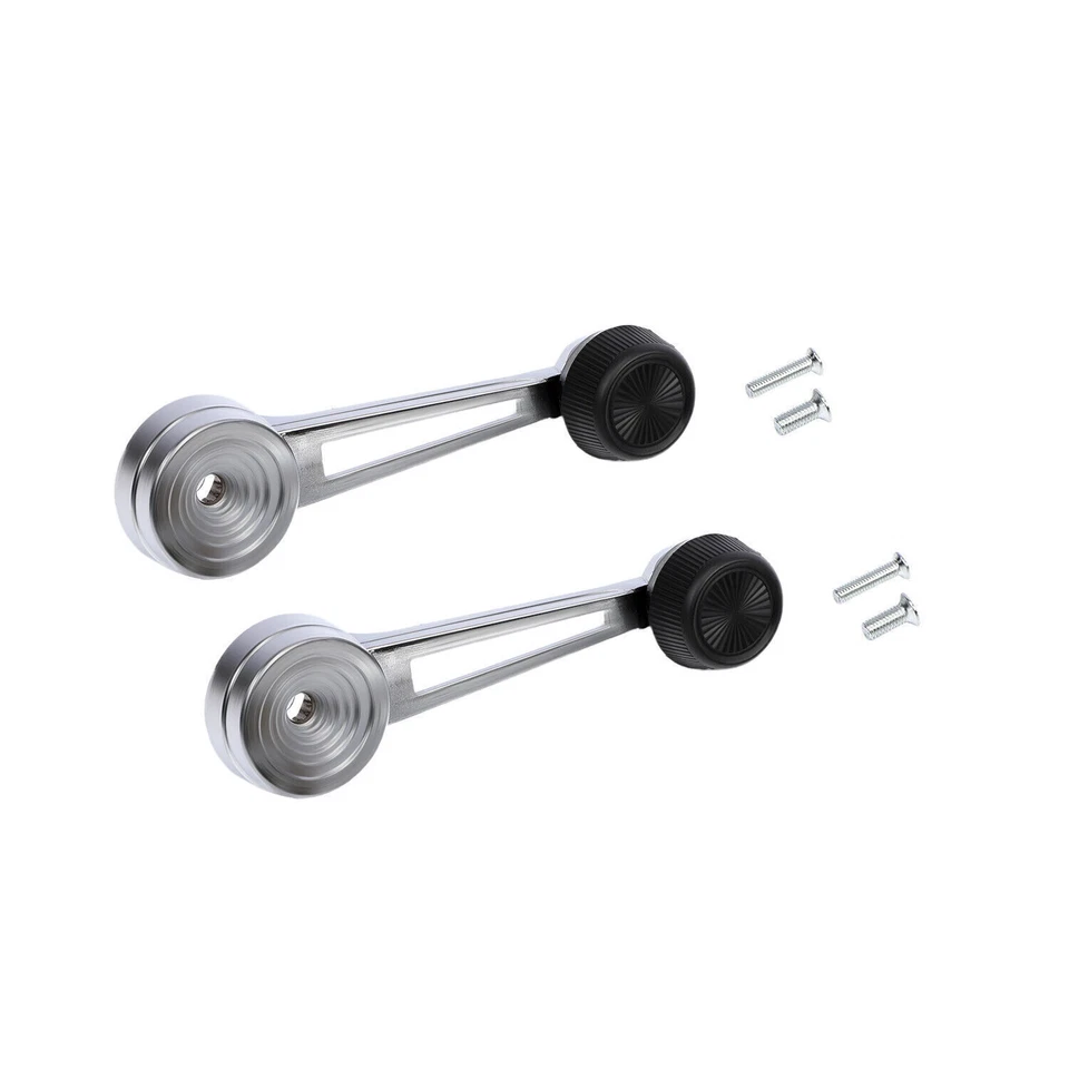 Juego de 1 par de manivela de ventana interior cromada NUEVO para camioneta Ford Foto 2 de 4