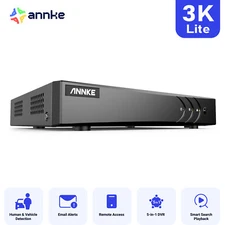 ANNKE 8CH 3K Lite H.265+ DVR Recorder For Surveillance Security Camera System