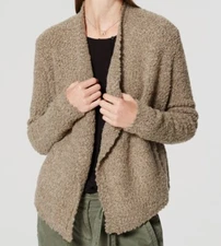 AnnTaylor LOFT Drapey Fleece-like Textured Open Cardigan Various Sizes and Color