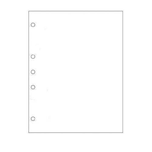 Alliance 5-Hole Left Punch Laser Cut Sheet Paper 8.5"x11"  24# 92Bright 2500Shts