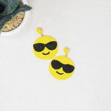 Bridal Wedding Earring, Beaded Earrings, Gift ideas, Bridesmaid | Smiley | 821