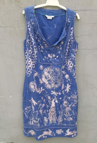 Abito da donna Goblincore Pixie Fae stampa OOAK boho hippie psytrance