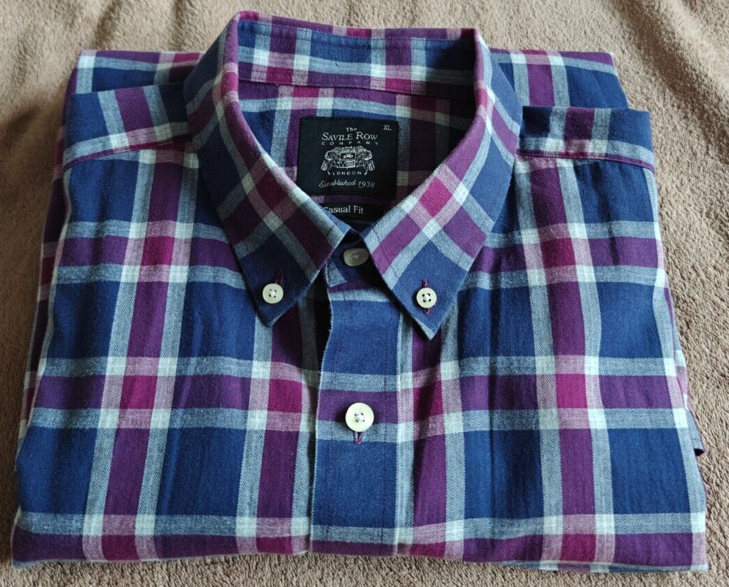 FILA The Savile Row Company Camicia Uomo Manica Lunga XLarge Regular Fit Ottime Condizioni