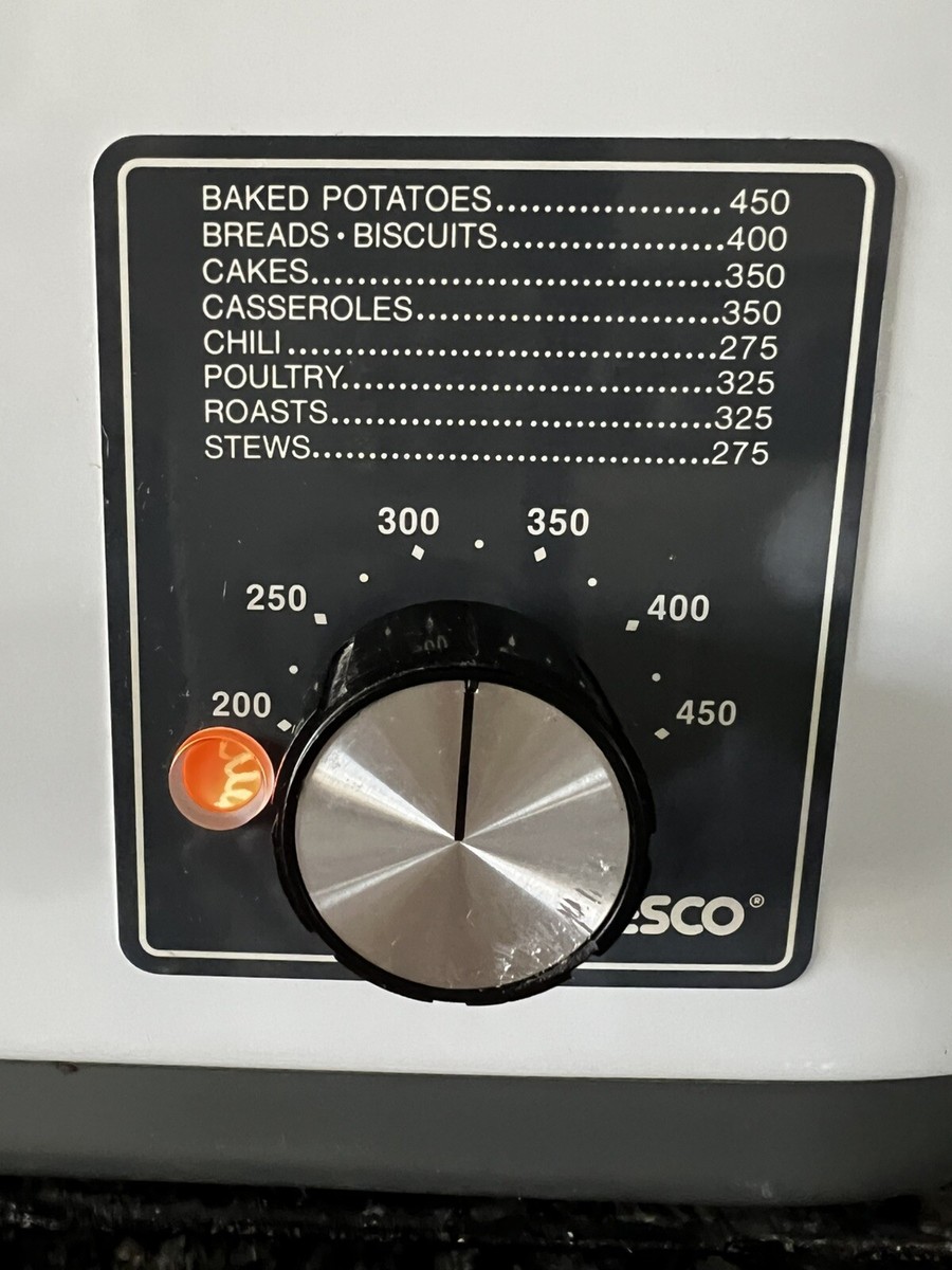 Vintage Nesco 18 Quart Roaster Oven White Non Stick Interior 5
