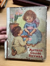 1932 "MOTHER GOOSE RHYMES" ILLUSTRATED FICTION LARGE HARDBACK BOOK (P4)