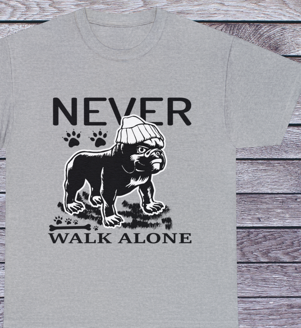 Never Walk Alone Tee Shirt Dog Lover Tee Shirt, Cute Shirt Never Walk Alone Tee Shirt Dog Lover Tee Shirt, Cute Shirt
