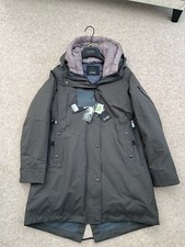 Ladies Junge Gyda Hooded Waterproof 3 In 1 Coat. Olive Green. Size 36, Uk 8 Bnwt