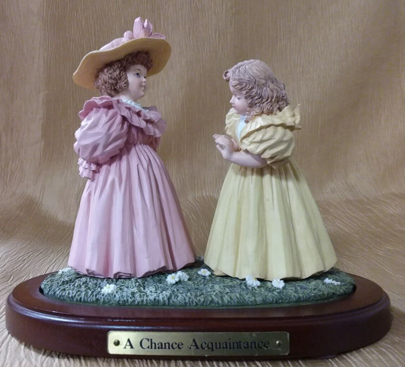 Vintage MAUD HUMPHREY BOGART 'A Chance Acquaintance-H5589" Resin Sculpture 1991