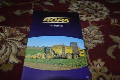 Ropa Euro Tiger V8h Sugar Beet Harvester Brochure FCCA 