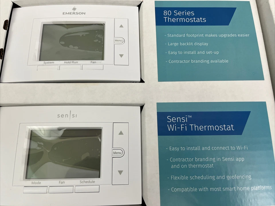 Emerson SenSi Wi-Fi Thermostat 1F87U-42WF and 1F85U-22PR Programmable Thermostat - Image 2 of 4