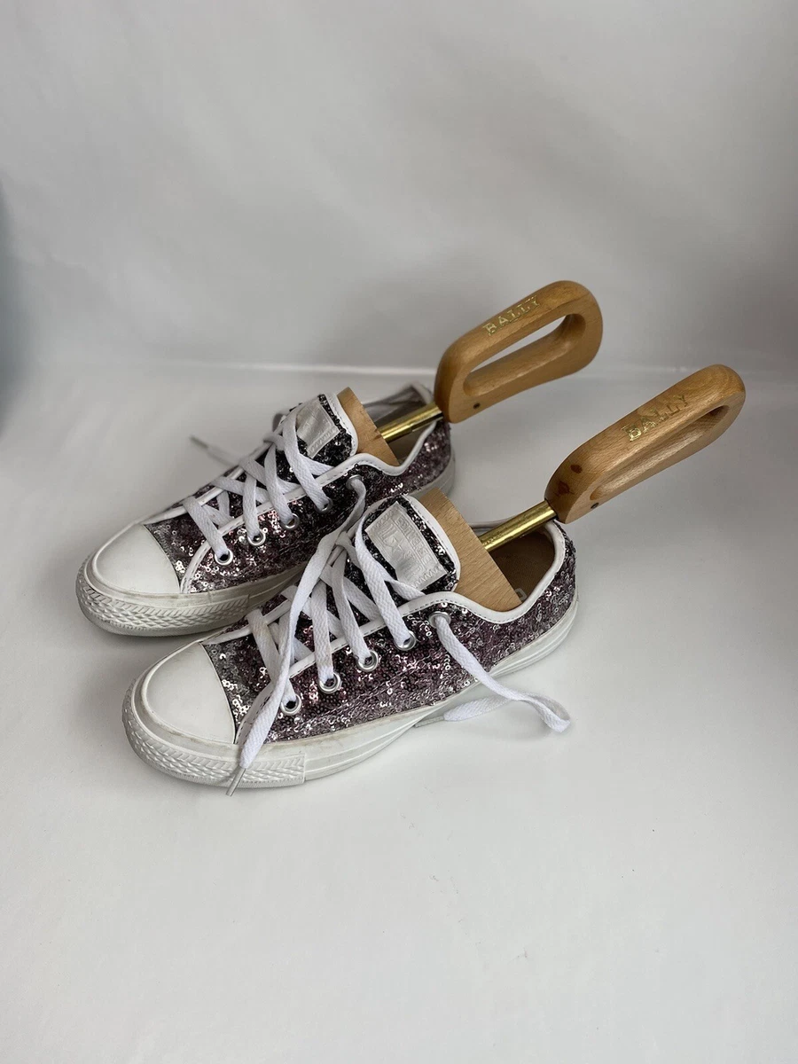 Ladies silver converse trainers sale