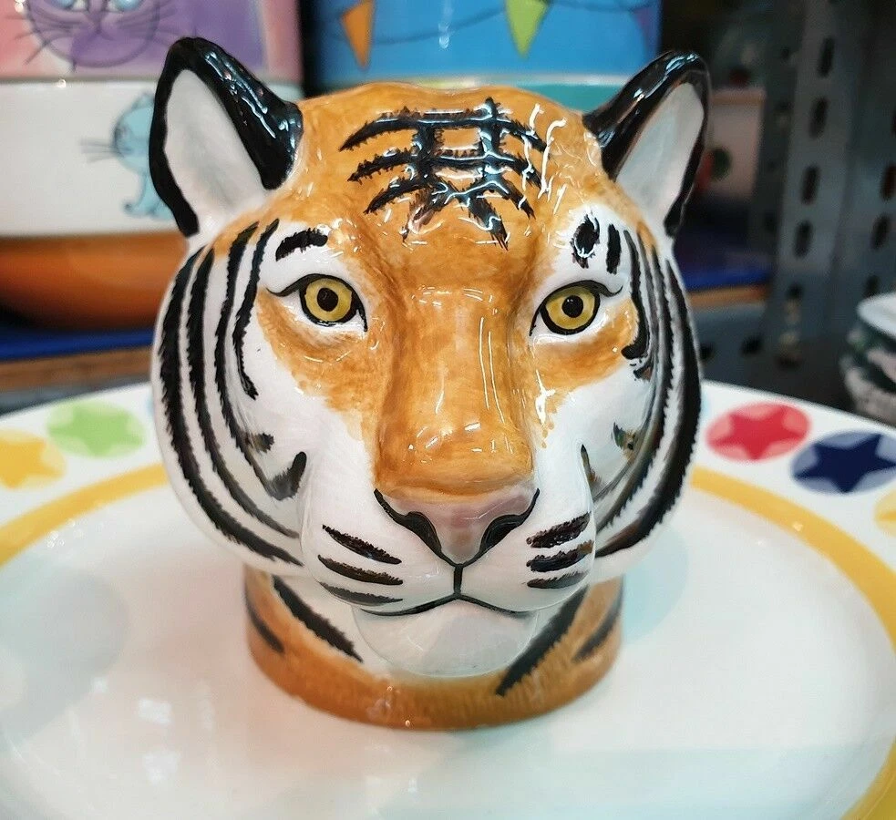 Tiger Head Figurine Vase Pot Ceramic Plant Succulent Planter Flower Home Décor
Opens in a new window