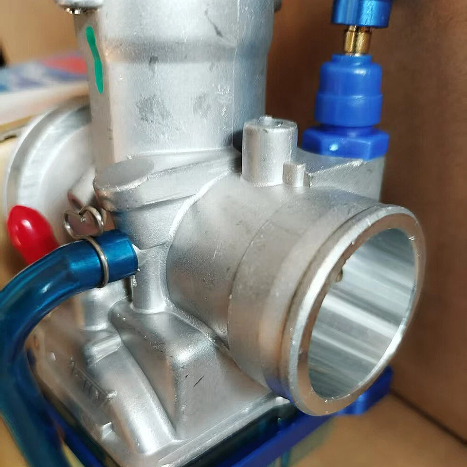 Carburador lateral plano de carreras PWK 28 mm para Honda Yamaha Kawasaki Suzuki Keihin Foto 4 de 4