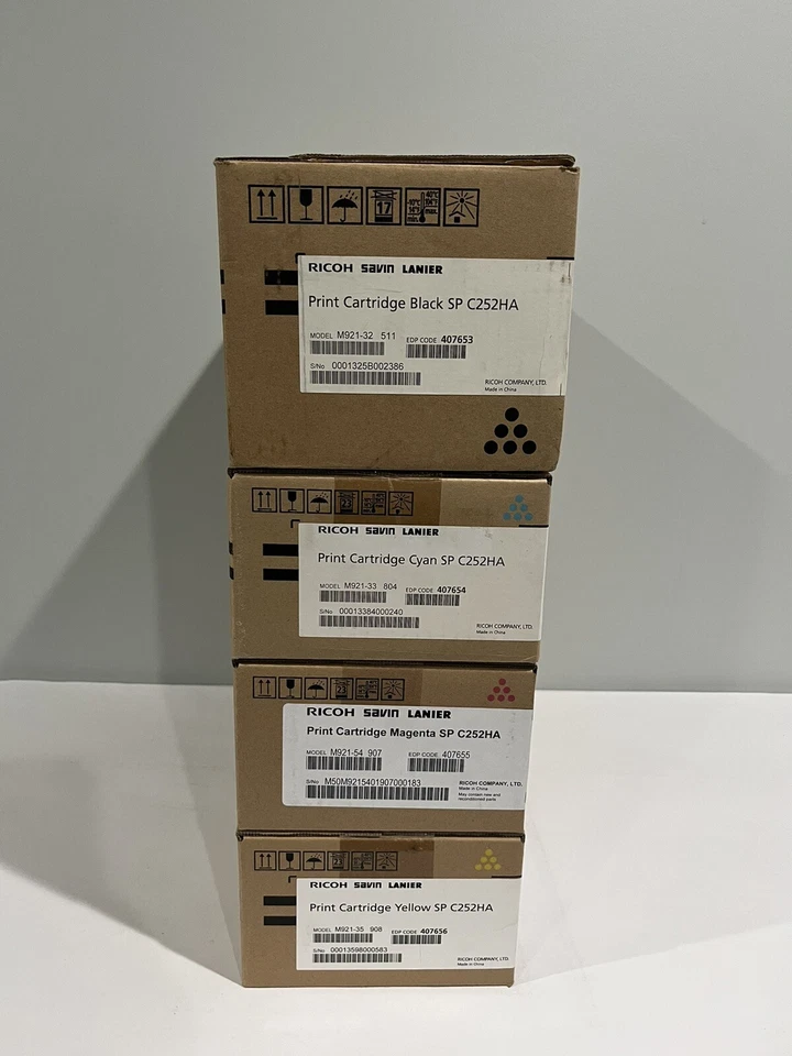 Ricoh SP-C252HA Set X4 - 407653 407654 407655 407656 - Ricoh Original - CMYK Foto 2 de 4