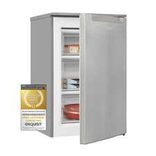 Exquisit Gefrierschrank GS81-040C Inoxlook | 87 l Nutzinhalt | 4*Gefrieren