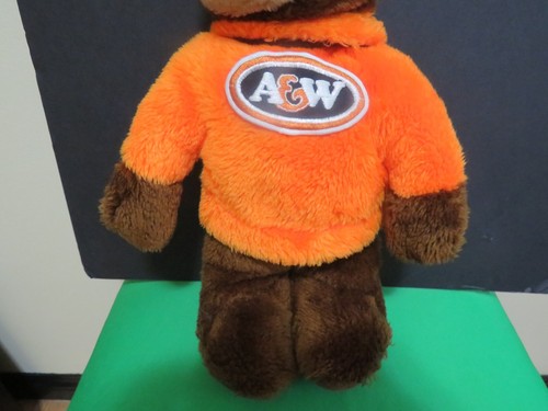 Vintage A&W Root Beer Stuffed Bear Rooty Plush 17 Inch - Picture 3 of 6