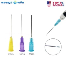 Dental Endo Irrigation Needle Tips Disposable End Closed Side Hole 23/27/30GA