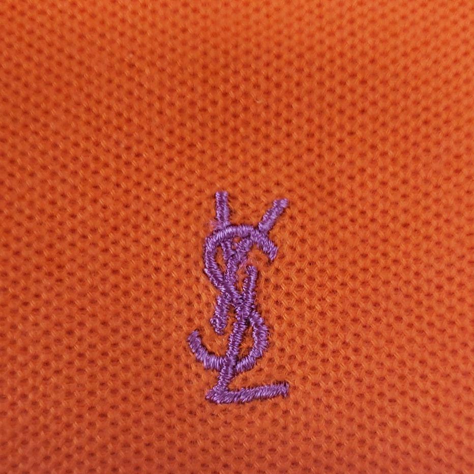 Polo Yves Saint Laurent vintage manica lunga taglia M fondo di magazzino non usata
