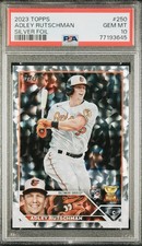 2023 Topps Adley Rutschman Silver Foil Gem Mint 10 #250 PSA 10 Rookie Rc SP