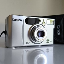 Konica Z Up 60e 35mm Film Point and Shoot Camera Silver - Tested & Working