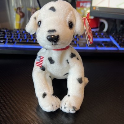 Ty Beanie Baby Rescue Sept 11 2001 FDNY Dog 4514 Ty Store Exclusive