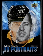 2025-26 Upper Deck Series 1 Hockey UD Portraits #P-21 Evgeni Malkin