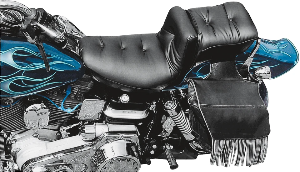 Mustang - 75060 - Asiento de 2 asientos con almohada Regal Duke para Harley-Davidson Duo Glide FL E Foto 3 de 4